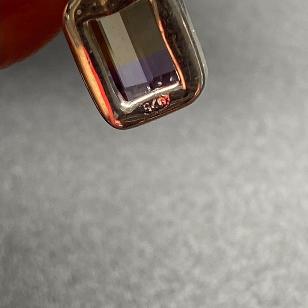 Ametrine Pendant in Solid Sterling Silver 925 - Picture 5 of 7